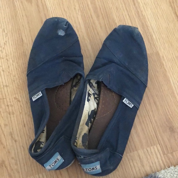 Toms Shoes - toms navy blue shoes